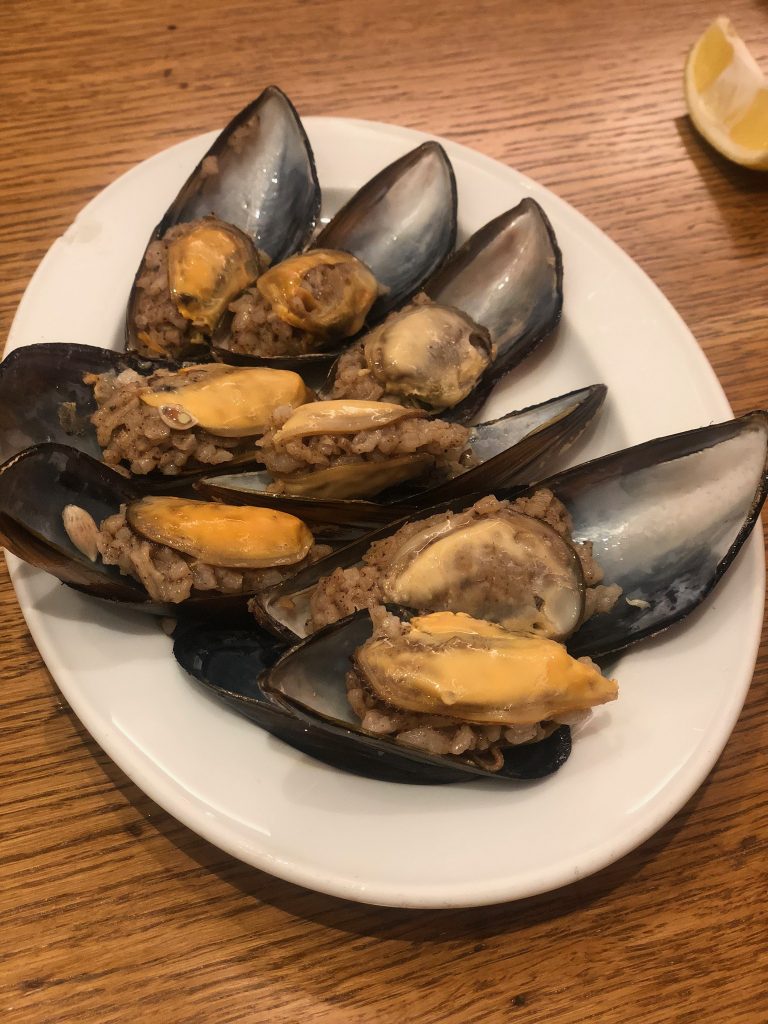 Gluten free Turkish Food - stuffed mussles