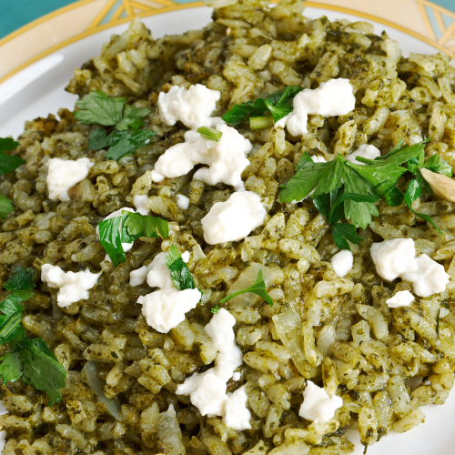 Gluten Free Greek Spinach and Rice