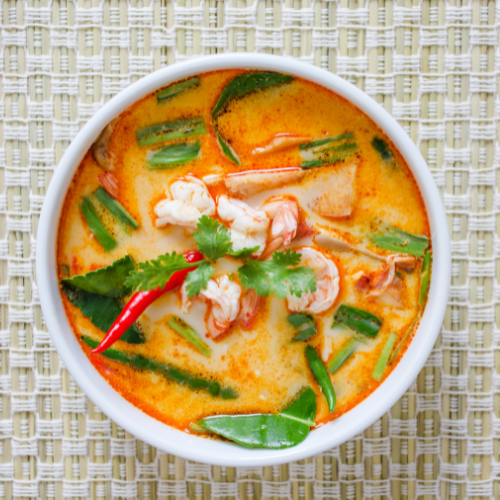 Gluten free thai food tom yum soup