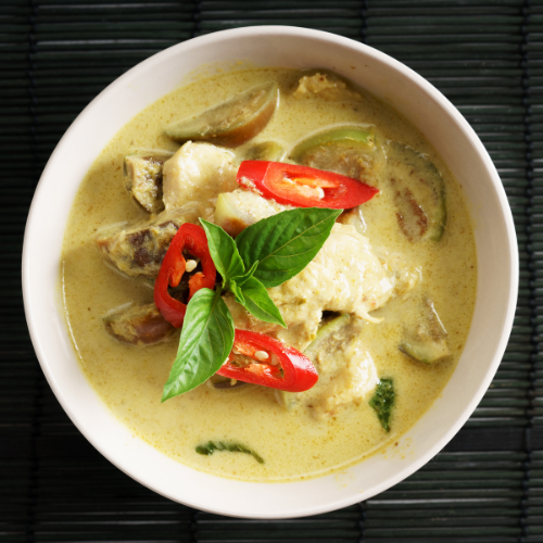 Gluten free thai food green curry