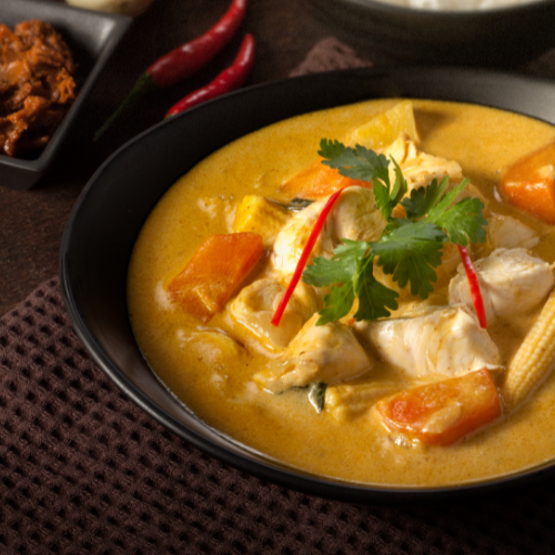 Gluten free thai food yellow curry